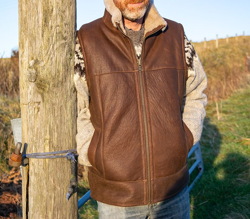 Harvey Sheepskin Gilet