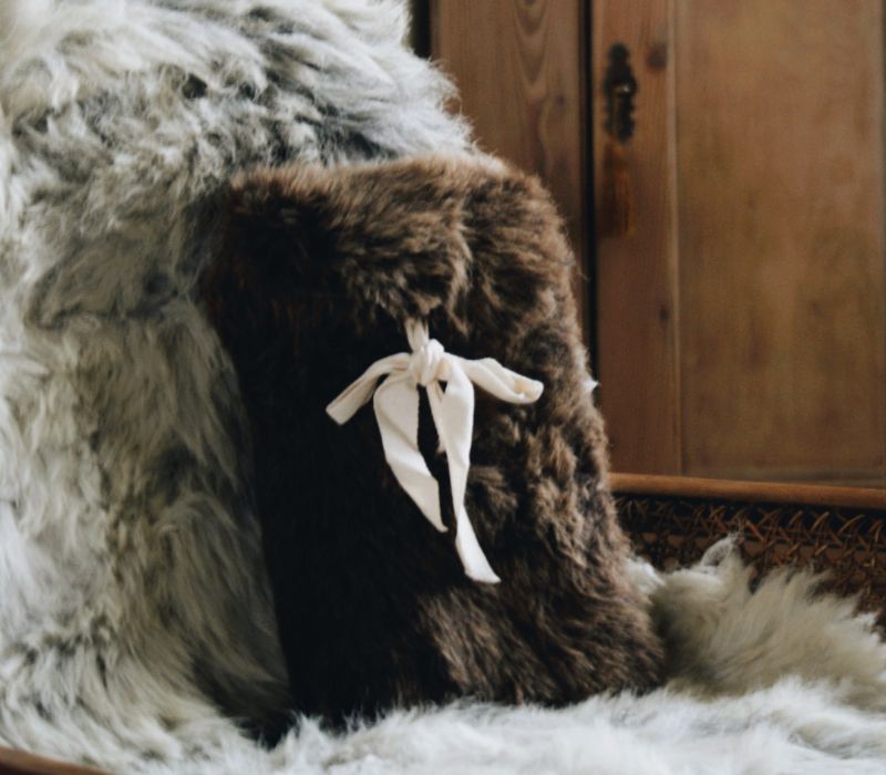 Small Sheepskin Snuggle in Brown