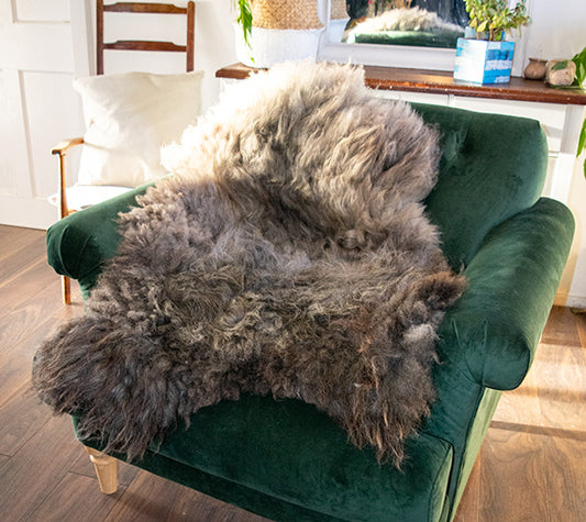 Gotland Extra Large Grey Sheepskin (Kenmore Farms)