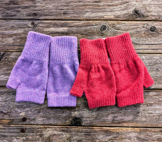 Lambswool Fingerless Mittens (choice of colours)