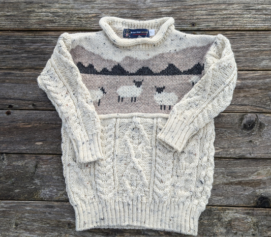 Aran Child Sheep Sweater in Nep