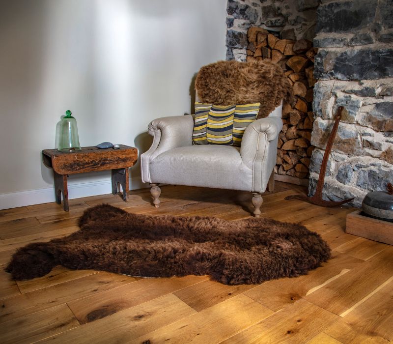 MIMOSA HIGHLAND SPECIAL BROWN SHEEPSKIN RUG