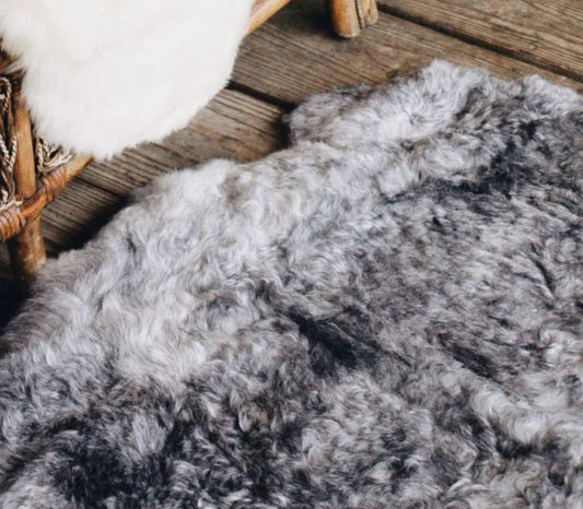 ICELANDIC SHORN SHEEPSKIN RUG/THROW